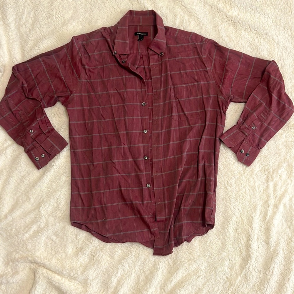 VanHeusen plaid button up.